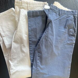 Goodthreads Men's Chinos in White and Blue